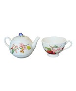 Lenox Orchard In Bloom Stackable Tea Set Individual Teapot &amp; Lid with Cu... - €25,55 EUR
