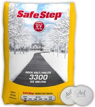 ANF BRANDS (50 Lbs) - SafeStep 3300 Rock Salt Fast Acting Ice &amp; Snow Melter - £32.69 GBP