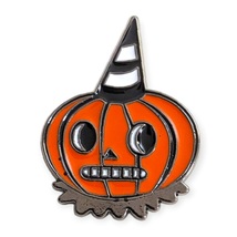 Halloween Jack-o&#39;-lantern Clown Enamel Pin - £6.69 GBP