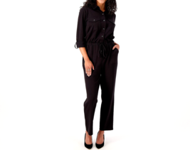 Joan Rivers Pull-On Jumpsuit with Drawstring Detail- Black, Medium - £21.72 GBP