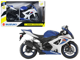 2008 Suzuki GSX-R1000 Blue Bike Motorcycle 1/12 New Ray - £22.31 GBP