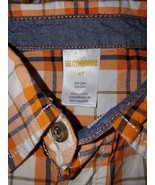 GYMBOREE BOY&#39;S SS PLAID 100% COTTON BUTTON-DOWN SHIRT-EXCELLENT-BARELY WORN - $3.99