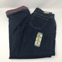 Womens Cabelas Dark Wash 100% Cotton Fleece Lined Relaxed Jeans Size 4 S... - $99.99