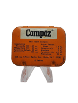 Vintage medicine tin: COMPOZ  12 Tablets ~ Empty / Rare and scarce - £11.72 GBP
