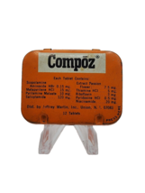 Vintage medicine tin: COMPOZ  12 Tablets ~ Empty / Rare and scarce - $14.84