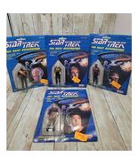 Vintage Star Trek 1988 Galoob Lot of 4 Next Generation Action Figures - $34.97