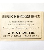 1954 WH &amp; E Mechanics Rootes Group Services Advertisement Automobilia E89F4 - $19.99