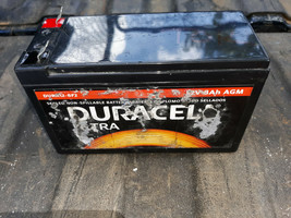 20NN62 Duracell 12-8F2 Battery, 12V 8 Ah, 6" X 3-3/4" X 2-1/2" +/- Overall, Gc - $18.61