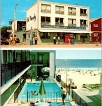 c1970 Vintage Waverly Motel Old Orchard Bch ME Unposted Panorama Chrome Postcard - £18.94 GBP