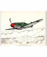 Lot of 14 Aeroplane Photo Supply Fighter Plane Collection Color Lithographs - $174.52 CAD
