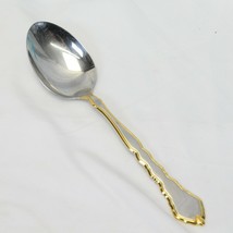 Oneida Golden Royal Chippendale Serving Spoon 8.375&quot; - £11.70 GBP