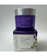 Andalou Naturals Hyaluronic DMAE Lift &amp; Firm Cream 1.7 Oz 50 g - BRAND NEW - $14.03