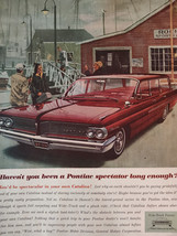 1962 Saturday Evening Post Ad Advertisement PONTIAC Catalina Wagon! - $10.80