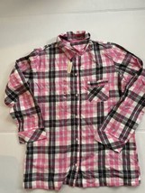 Victoria&#39;s Secret Women&#39;s Pink Plaid Button Up Pajama Top Size M NWT - £16.98 GBP