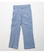 Vintage 70s Streetwear Toddler Boys 5T Wool Chambray Wide Leg Chino Pant... - $643.68 MXN