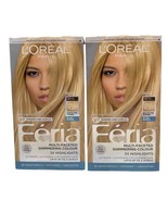 (2) Loreal Paris Feria Rebel Chic Hair Color 11.21, Bad To The Blonde - $53.49 CAD