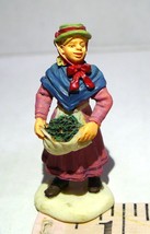 Lemax Village Lady In Apron and Green Beans Figurine - $16.78