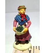 Lemax Village Lady In Apron and Green Beans Figurine - £13.19 GBP