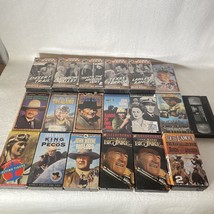 Lot Of 25 John Wayne Movies Vhs Westerns Cowboys Films - £11.17 GBP