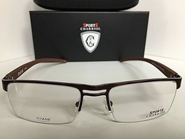 New Charriol Sport Titanium SP 23046 C9 54mm Semi-Rimless Men&#39;s Eyeglasses   - £131.40 GBP