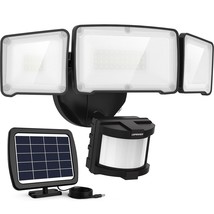 LEPOWER 1600LM LED Solar Security Lights Motion Outdoor, Solar Motion Sensor Lig - £73.53 GBP
