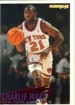 M) 1994-95 Fleer Basketball Trading Card - Charlie Ward #333 New York Knicks - £1.56 GBP