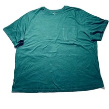 King Size Mens Size 4XL Green Cotton Short-Sleeve Sport Tee Shirt - £11.23 GBP