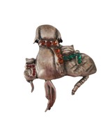 Dog Cat puppy Scarf Rhinestone Pin Brooch tails - $45.98
