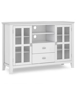 White Tall TV Media Stand - Artisan Collection - $958.08 CAD