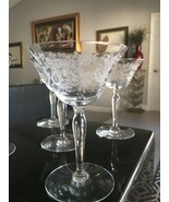 Vintage Elegant Cambridge Champagne or Cordial Glass 5 inch&#39;s tall set of 5 - $127.80 CAD