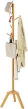 Sywhitta Coat Rack Stand, Premium Bamboo Free Standing Coat Rack With, B... - £26.06 GBP