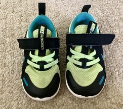 Infant Nike Flex contact 4 Multicolor Sneakers Slip And Stick Closure Sz. 6C - £16.15 GBP