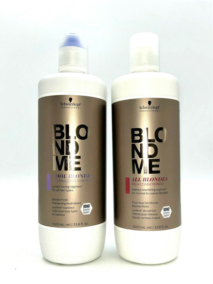 Schwarzkopf Blonde Cool Blonde Shampoo & Conditioner 33.8 oz Duo - £56.79 GBP