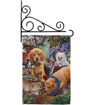 Helpful Garden Paws Flag Set Dog 13 X18.5 Double-Sided House Banner - £22.35 GBP