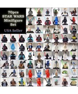 70pcs Star Wars Minifigure +Stands Ahsoka Clone Troper Revan Leia Lando ... - $178.08 CAD