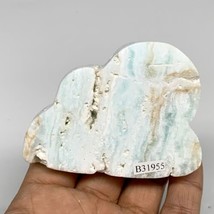 135.1g, 2.9&quot;x2.1&quot;x0.7&quot;, Natural Caribbean Calcite Cloud Crystal @Afghanistan, B3 - £27.40 GBP