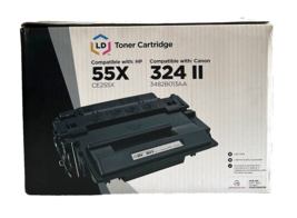 LD Compatible Toner Cartridge For HP 55X And Canon 324 II New In Box - $29.69