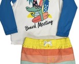 Wonder Nation ~ Toddler Boys&#39; 2T ~ Rashguard Swim Set ~ 2-Piece ~ Top &amp; ... - £11.72 GBP