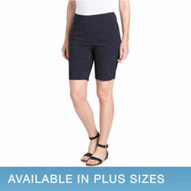 Hilary Radley Womens Bermuda Shorts Color Navy/Off-White Dots Size XS - £26.23 GBP