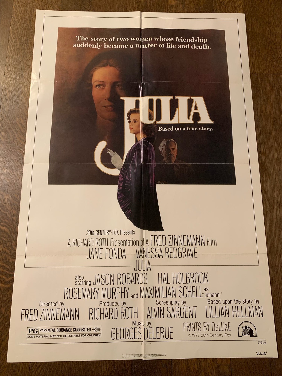 Primary image for Julia 1977, Thriller/Drama Original One Sheet Movie Poster 