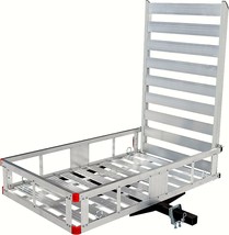 The Maxxhaul 80779 50&quot; X 29.5&quot; Trailer Hitch Mount Aluminum Cargo Carrier With - £297.32 GBP