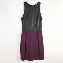 Cefian Womens Medium Gray Purple Maroon Reptile Color Block Sheath Dress... - £19.17 GBP