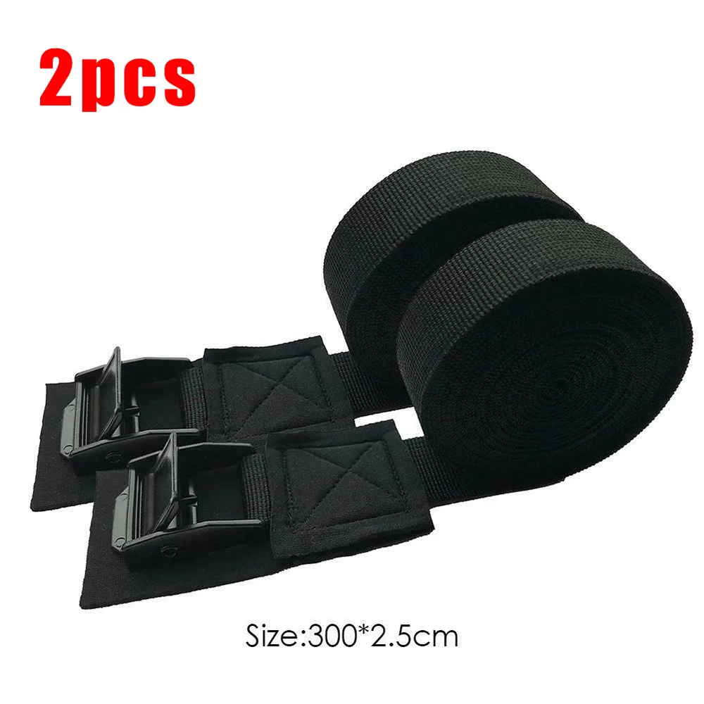 2Pcs 250kg Car Roof Rack Kayak Cam Buckle Lashing Strap Luggage Strap Polyester - £9.22 GBP