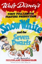 1937 Walt Disneys Snow White And The Seven Dwarfs Movie Poster Print Doc Dopey - £5.56 GBP