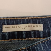 Wonderly Women’s 18 W High-Rise Pull-On Skinny Crop Jeans Jeggings Stretch Blue image 6