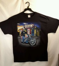 Motorcycle Graphic Tee Shirt Grays M/C Shop size XL - $18.74