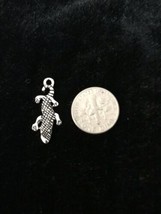 Alligator antique silver charm pendant or Necklace Charm - $9.50