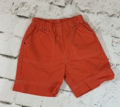 Hanna Andersson Orange Shorts Boys Sz 2 (80) Pockets Bright Toddler - $11.88