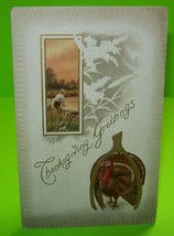 Thanksgiving Postcard Vintage Embossed Series 946 Gold Unused AS Meeker - £11.22 GBP