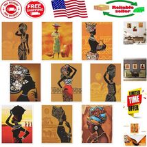 Inspirational Retro African Woman Wall Art - 9 Unframed Canvas Prints - $18.80